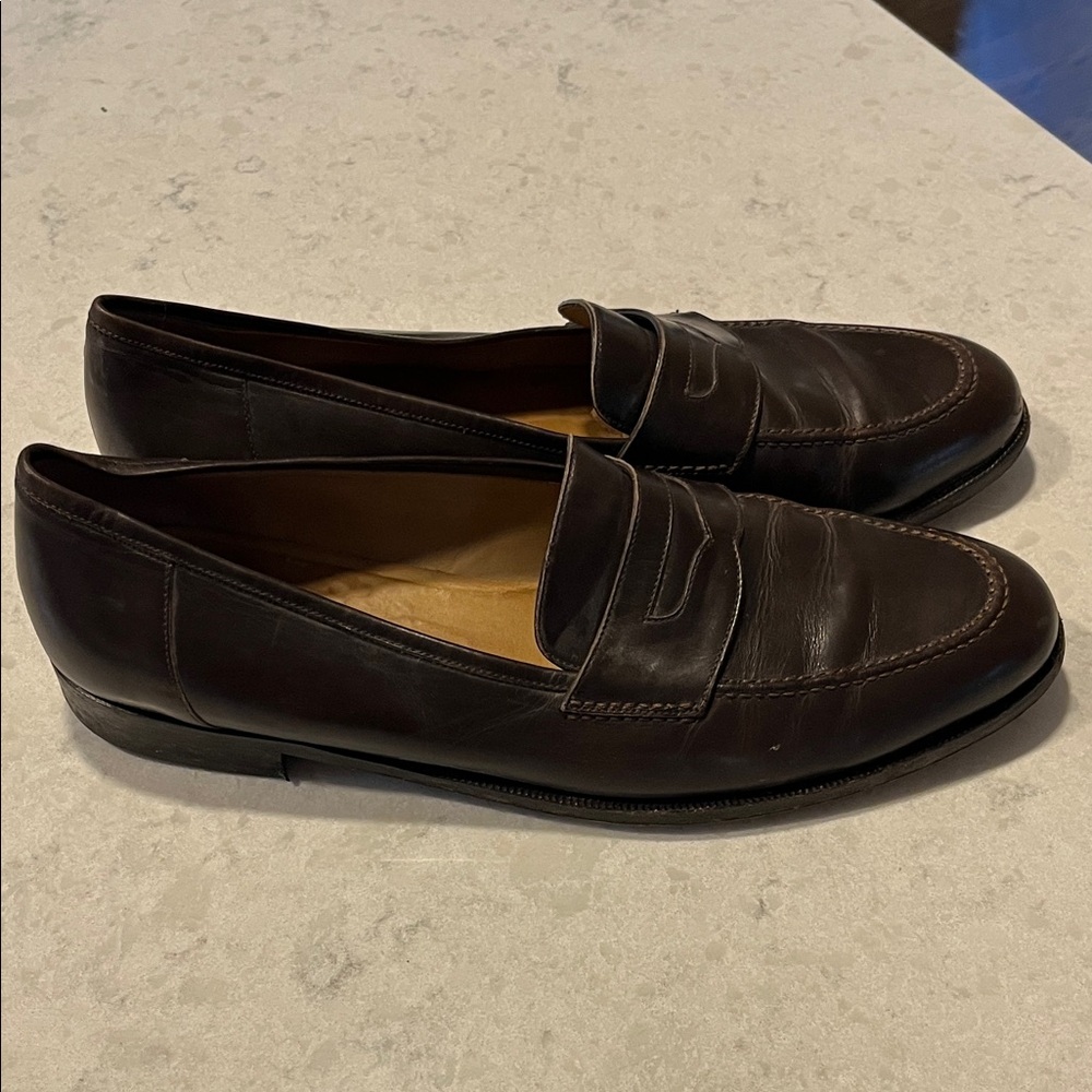 Cole Haan Brown Leather Penny Loafers 13 B
Very Good Condition